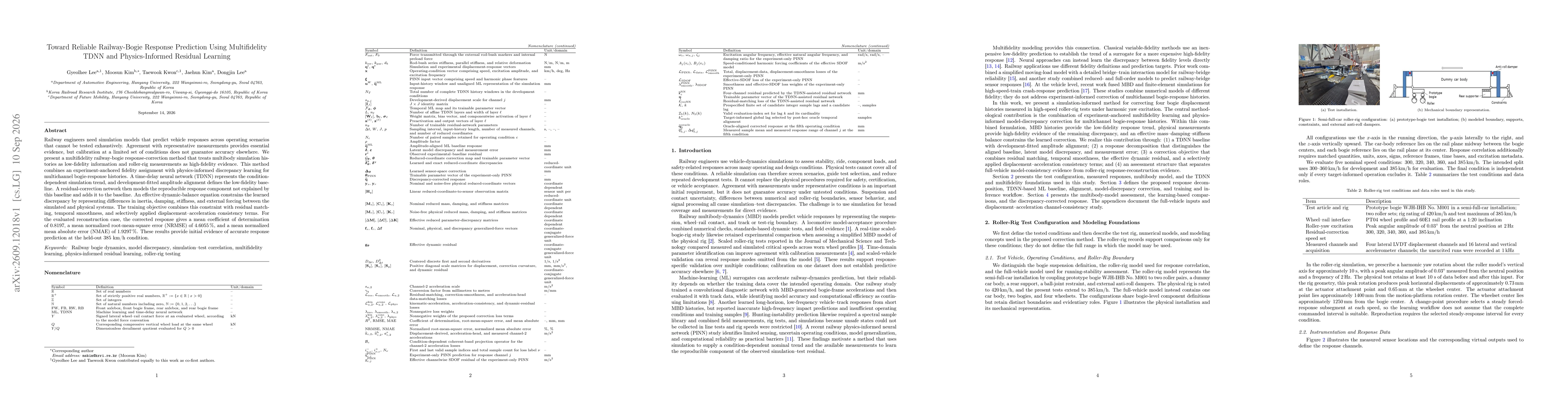 Thumbnail for Toward Reliable Railway-Bogie Response Prediction Using Multifidelity TDNN and Physics-Informed Residual Learning