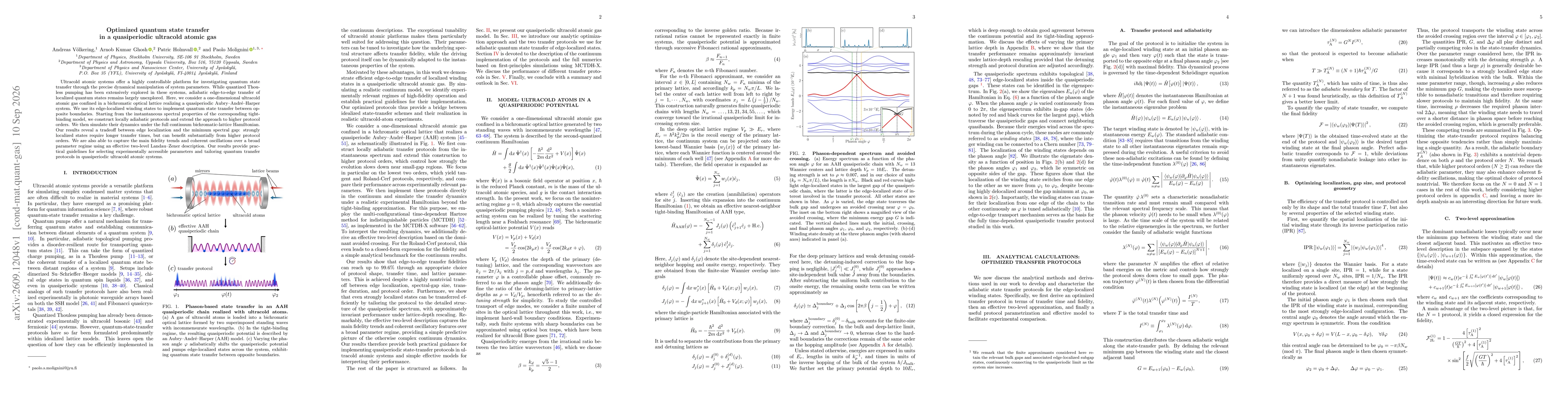 Thumbnail for Optimized quantum state transfer in a quasiperiodic ultracold atomic gas