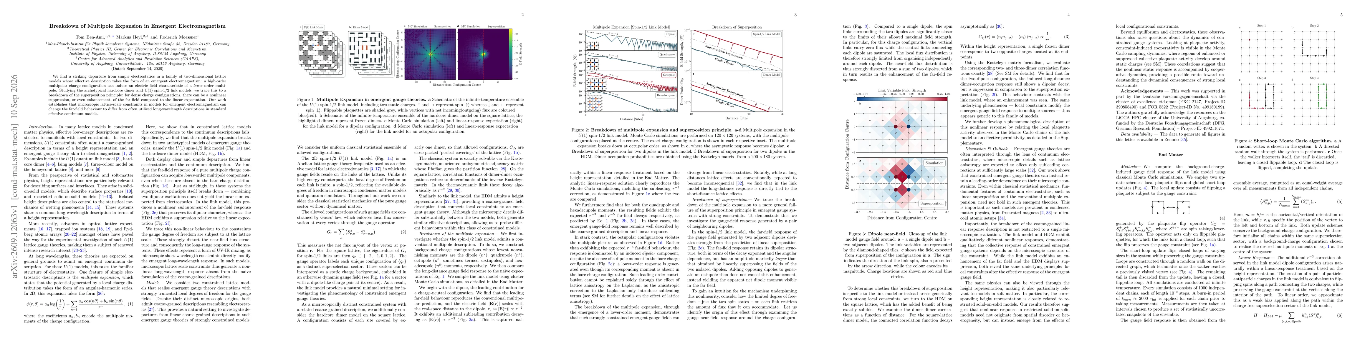 Thumbnail for Breakdown of Multipole Expansion in Emergent Electromagnetism