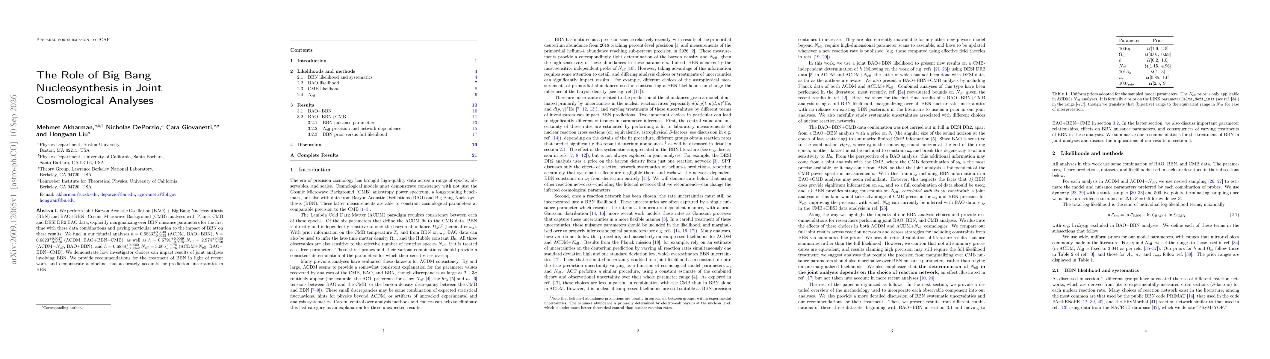 Thumbnail for The Role of Big Bang Nucleosynthesis in Joint Cosmological Analyses