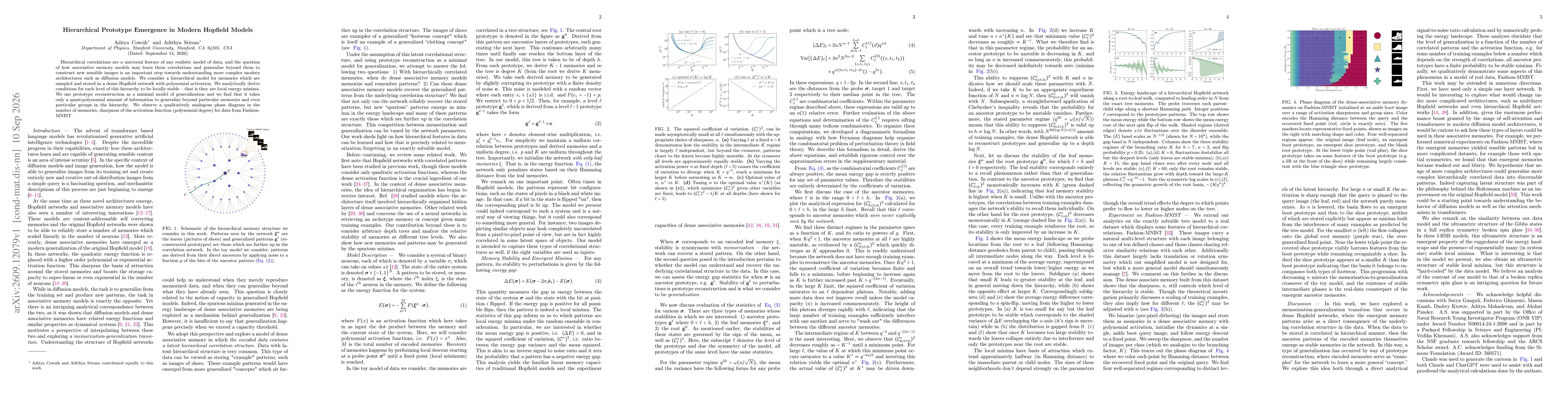 Thumbnail for Hierarchical Prototype Emergence in Modern Hopfield Models