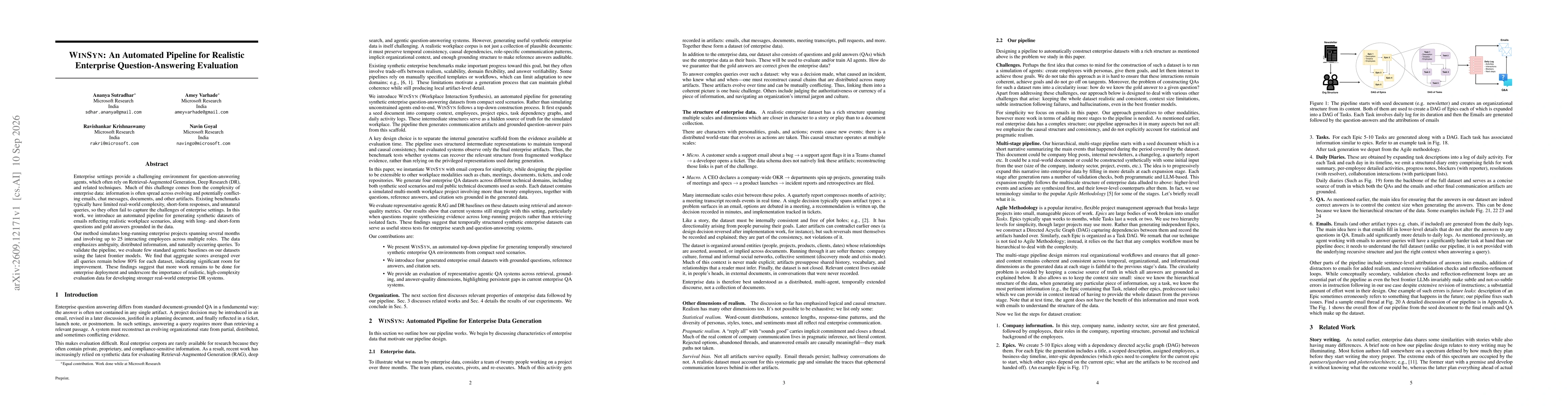 Thumbnail for WinSyn: An Automated Pipeline for Realistic Enterprise Question-Answering Evaluation