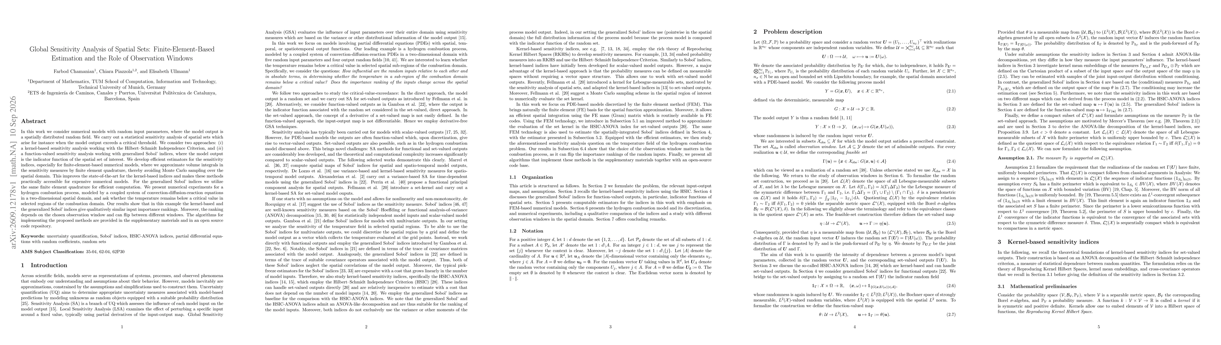 Thumbnail for Global Sensitivity Analysis of Spatial Sets: Finite-Element-Based Estimation and the Role of Observation Windows