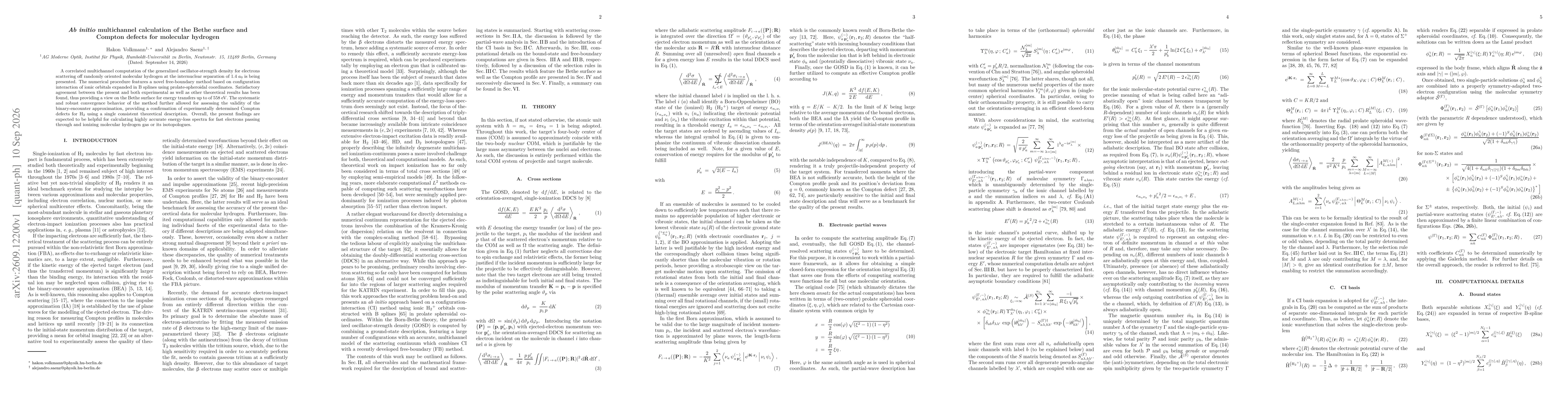 Thumbnail for Ab initio multichannel calculation of the Bethe surface and Compton defects for molecular hydrogen