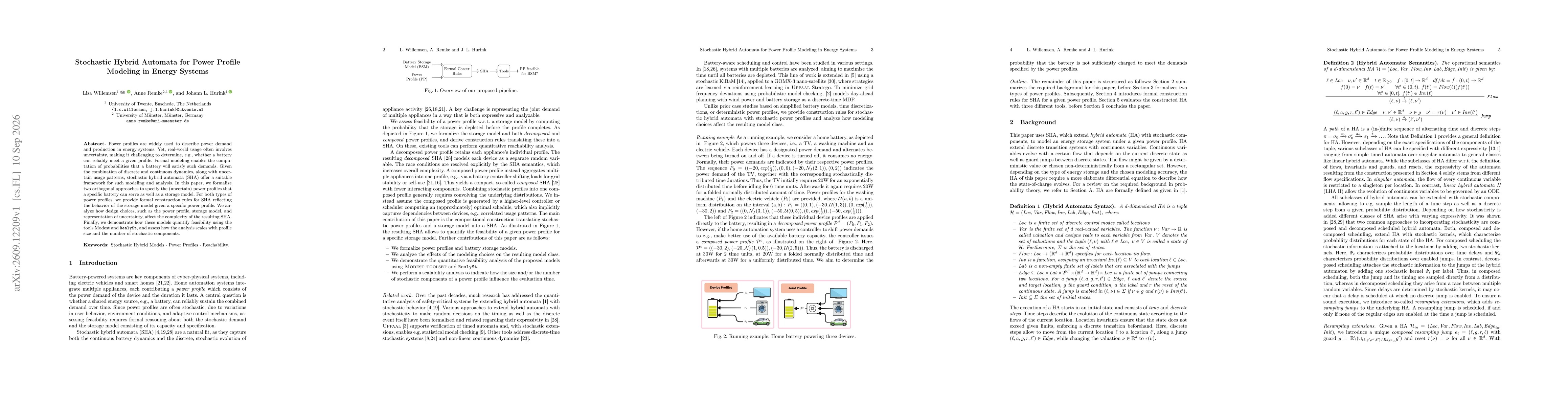 Thumbnail for Stochastic Hybrid Automata for Power Profile Modeling in Energy Systems