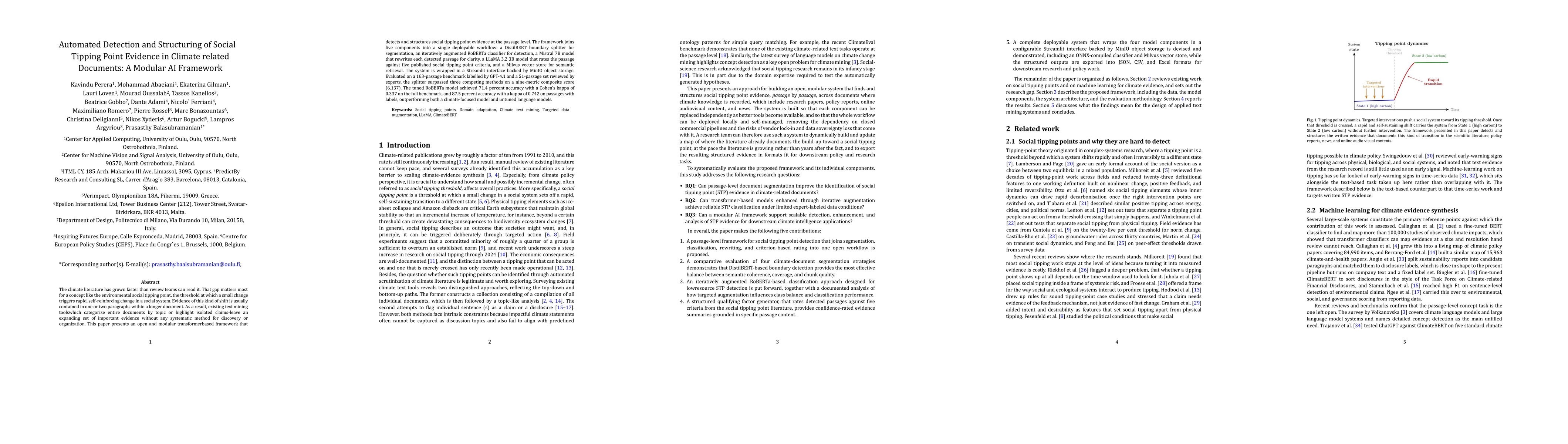Thumbnail for Automated Detection and Structuring of Social Tipping Point Evidence in Climate related Documents: A Modular AI Framework