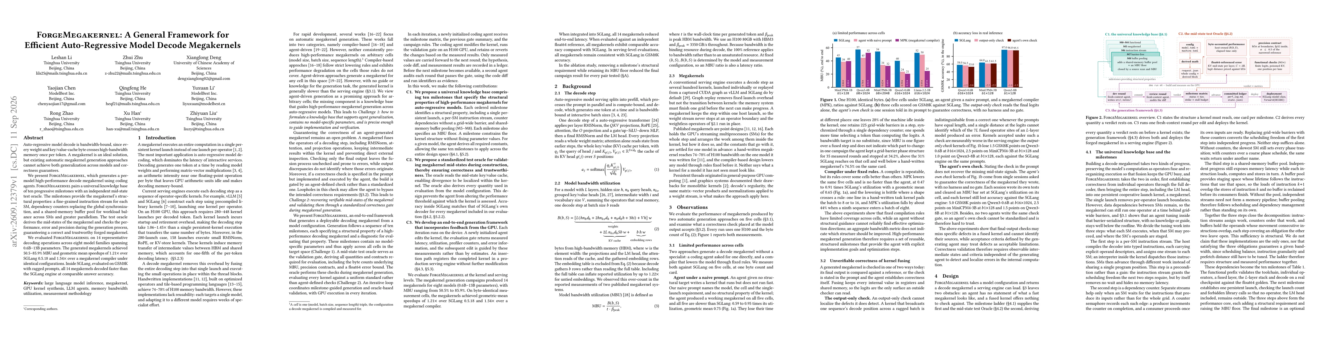 Thumbnail for ForgeMegakernel: A General Framework for Efficient Auto-Regressive Model Decode Megakernels