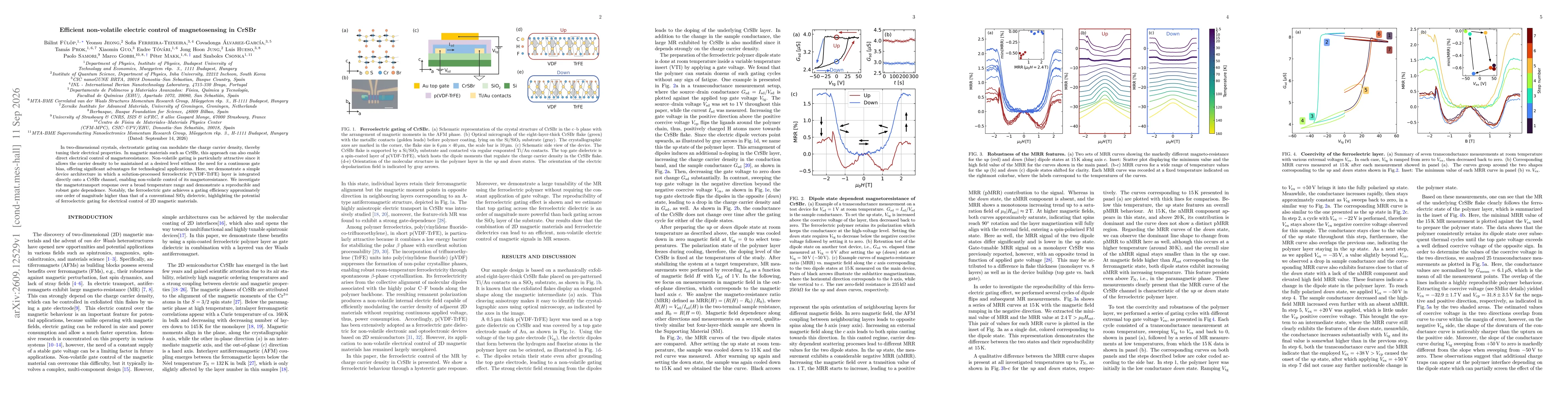 Thumbnail for Efficient non-volatile electric control of magnetosensing in CrSBr
