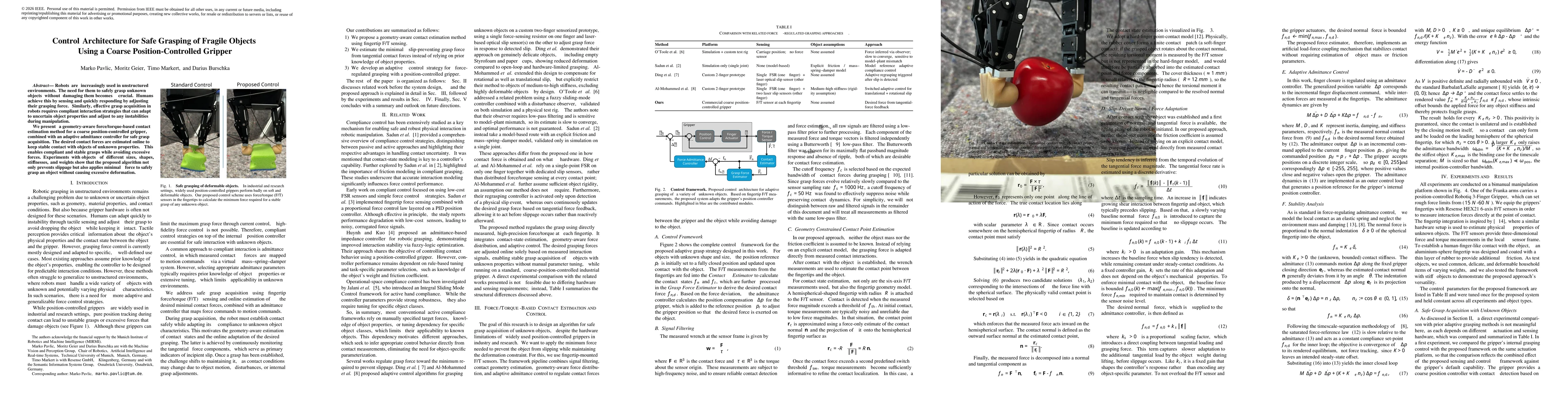 Thumbnail for Control Architecture for Safe Grasping of Fragile Objects Using a Coarse Position-Controlled Gripper