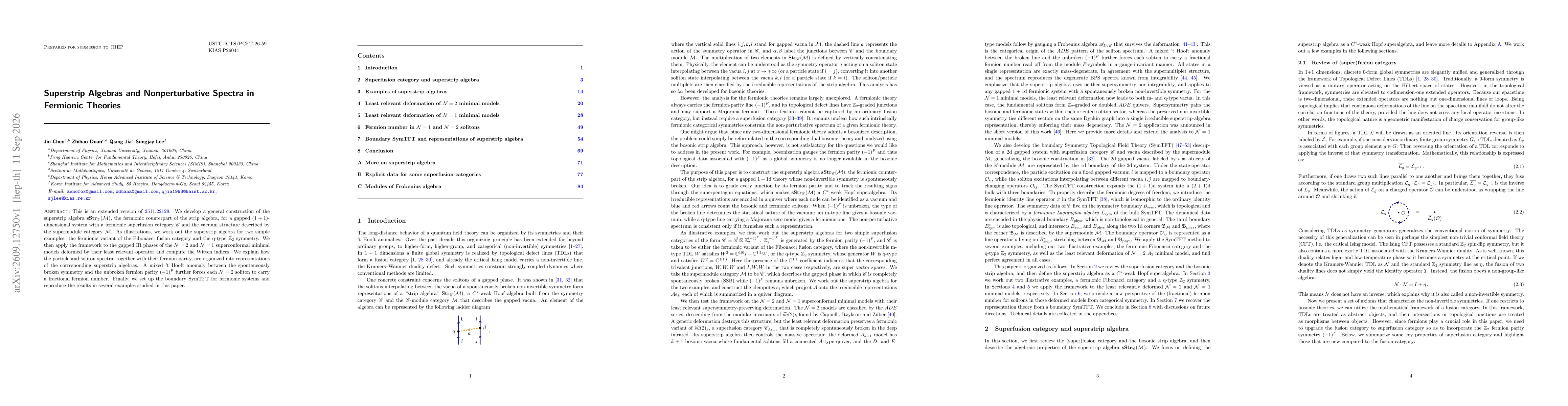 Thumbnail for Superstrip Algebras and Nonperturbative Spectra in Fermionic Theories
