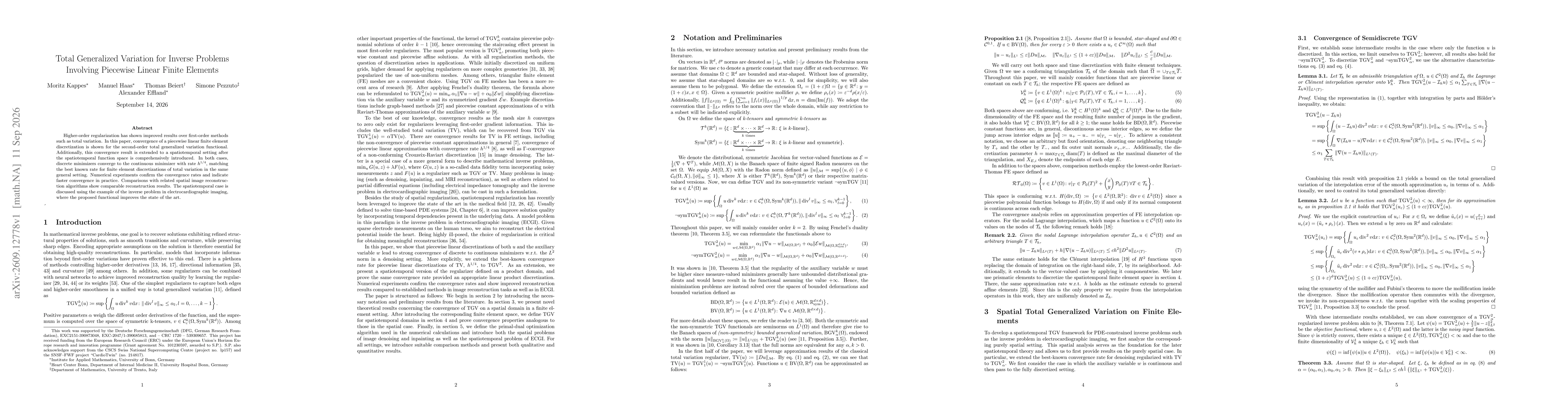 Thumbnail for Total Generalized Variation for Inverse Problems Involving Piecewise Linear Finite Elements