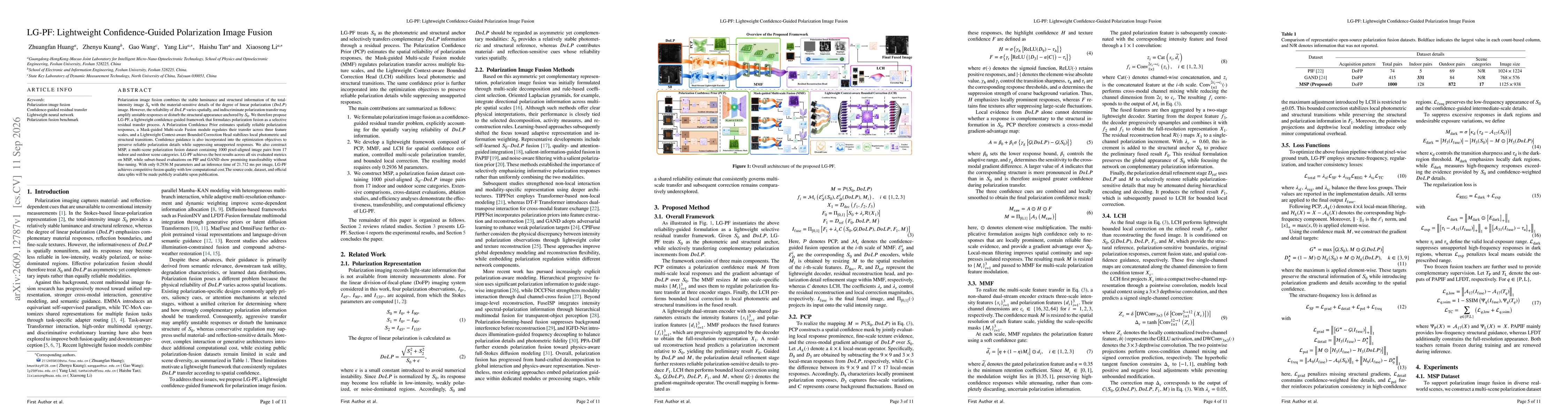 Thumbnail for LG-PF: Lightweight Confidence-Guided Polarization Image Fusion