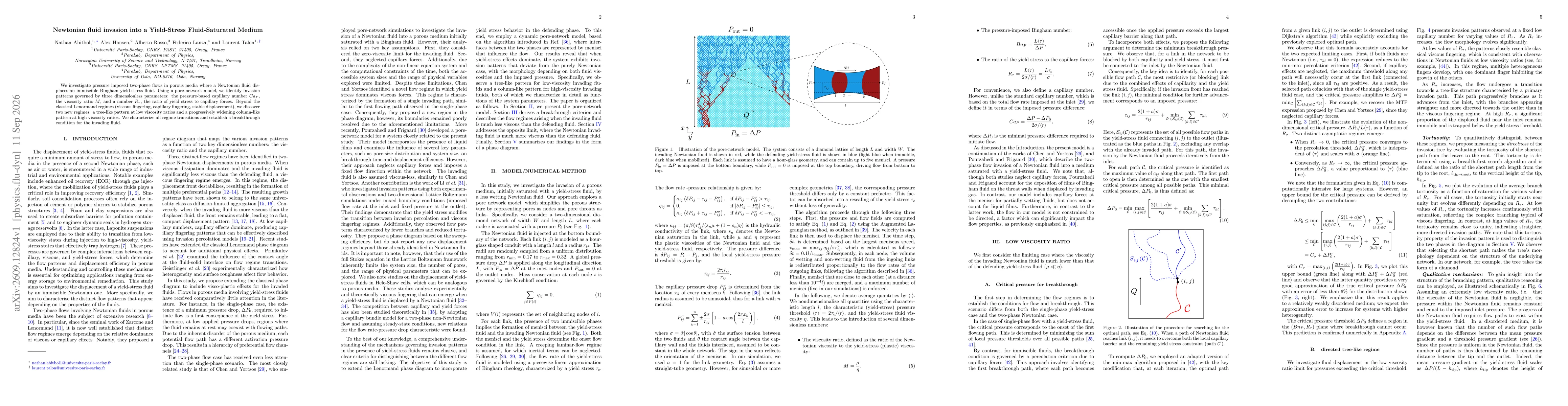 Thumbnail for Newtonian fluid invasion into a Yield-Stress Fluid-Saturated Medium