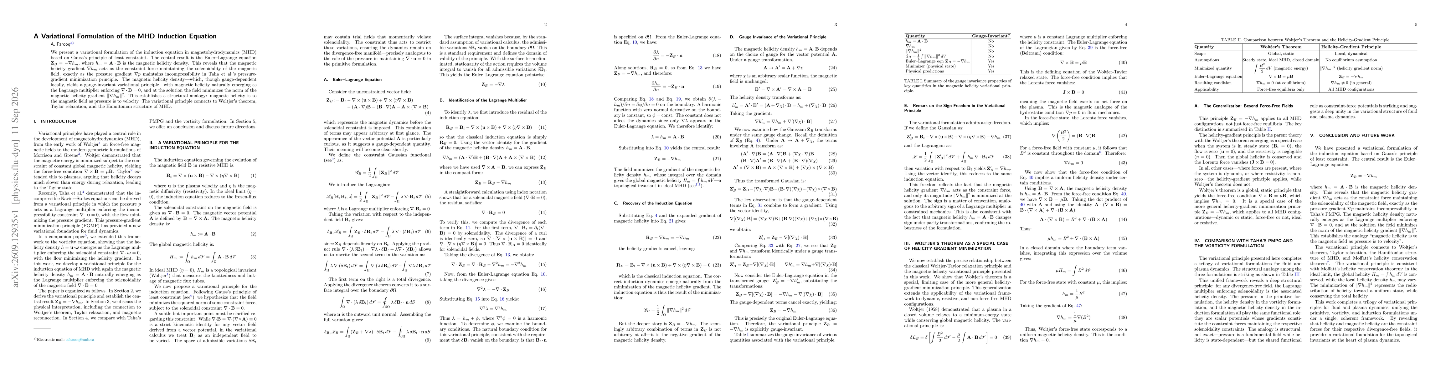Thumbnail for A Variational Formulation of the MHD Induction Equation