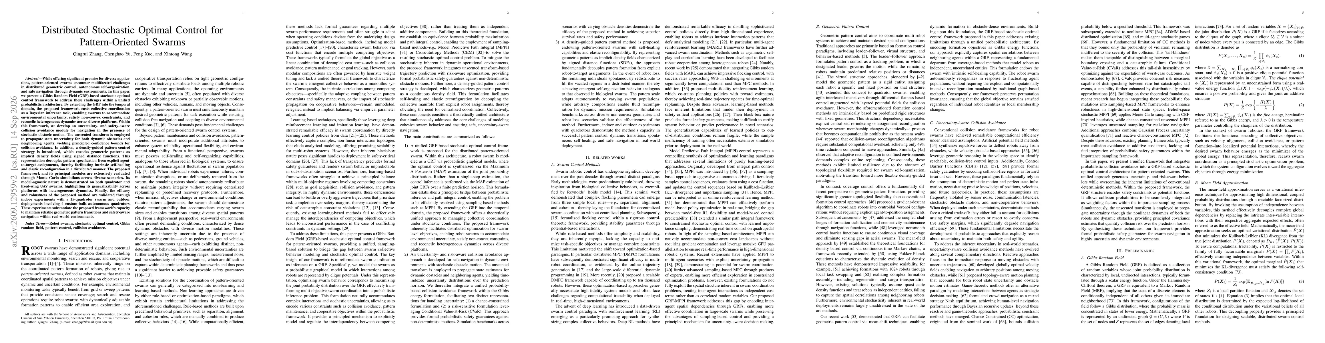 Thumbnail for Distributed Stochastic Optimal Control for Pattern-Oriented Swarms