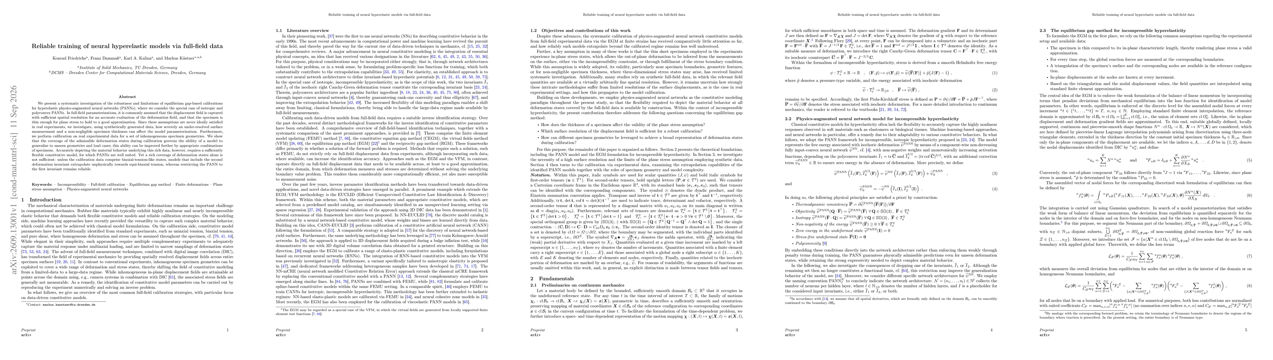 Thumbnail for Reliable training of neural hyperelastic models via full-field data