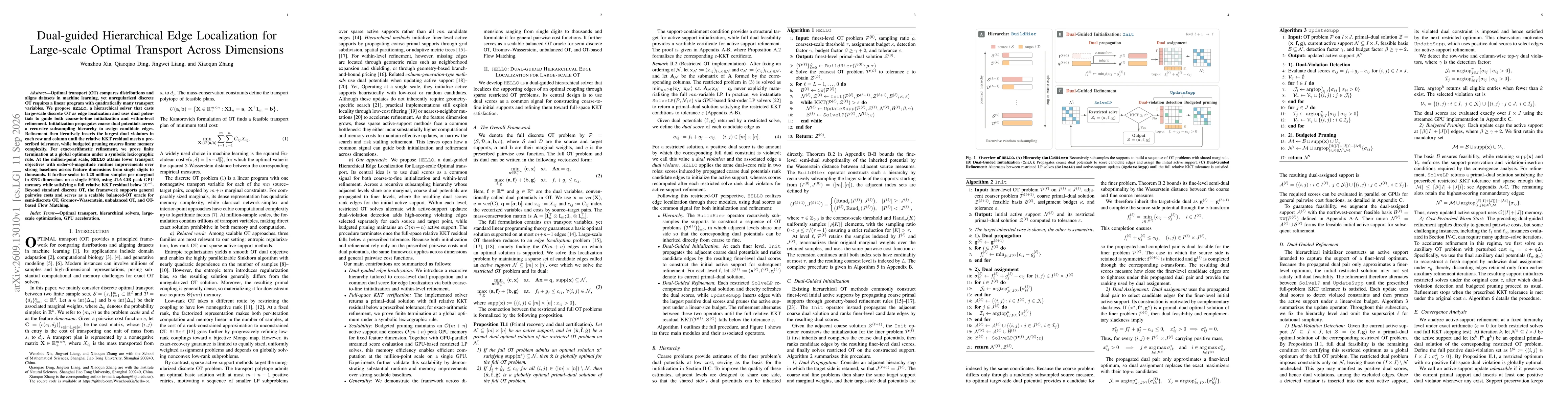 Thumbnail for Dual-guided Hierarchical Edge Localization for Large-scale Optimal Transport Across Dimensions