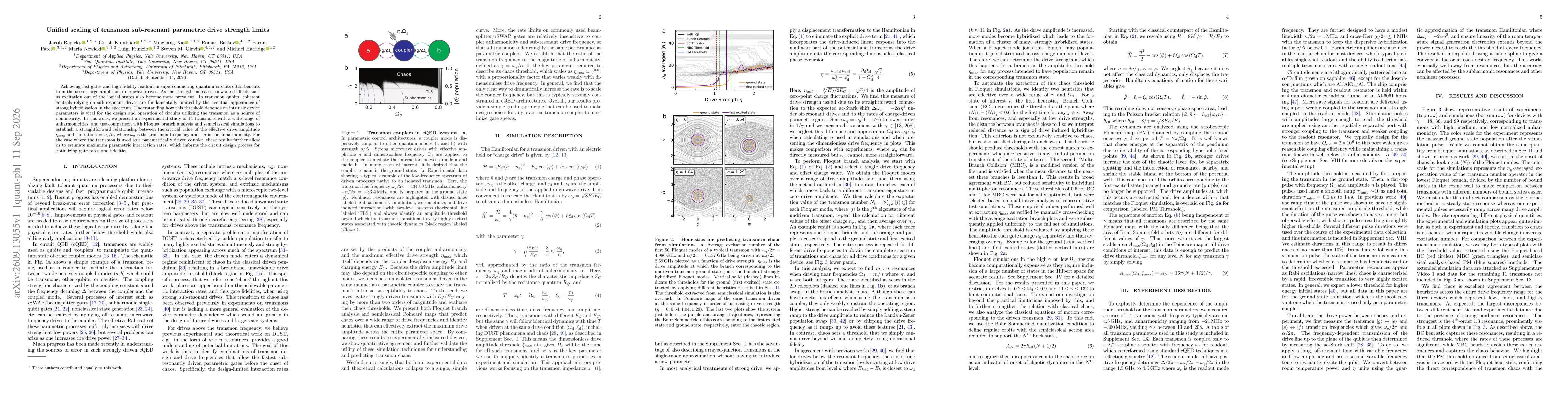 Thumbnail for Unified scaling of transmon sub-resonant parametric drive strength limits