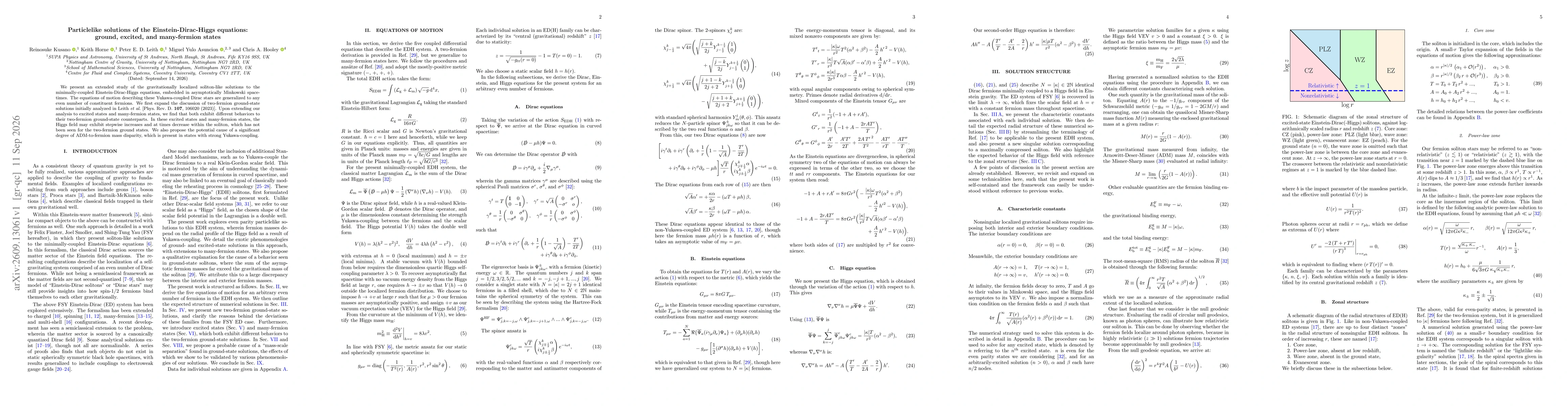Thumbnail for Particlelike solutions of the Einstein-Dirac-Higgs equations: ground, excited, and many-fermion states