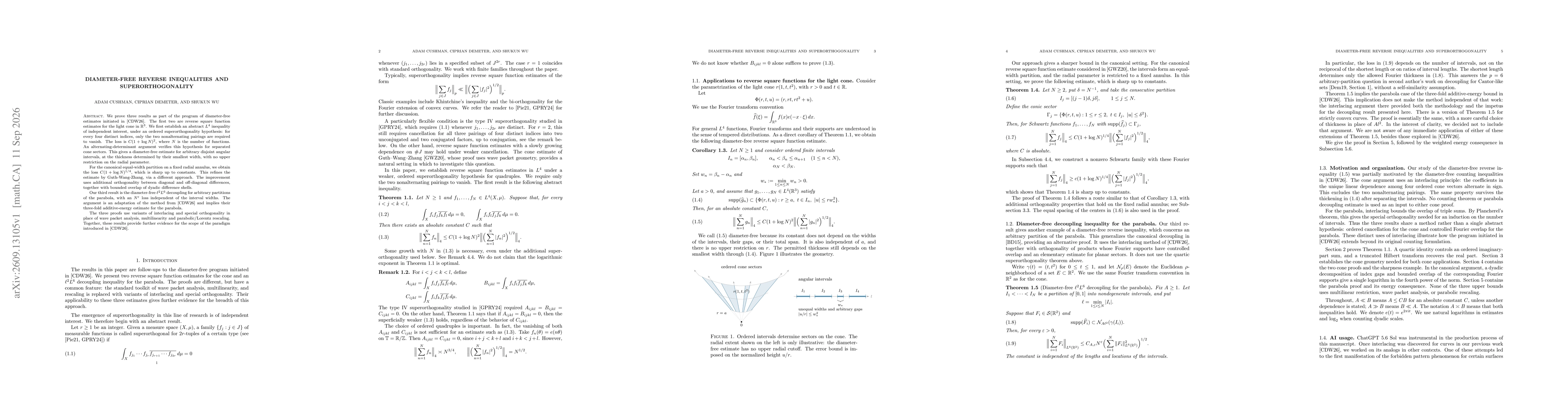 Thumbnail for Diameter-free reverse inequalities and superorthogonality