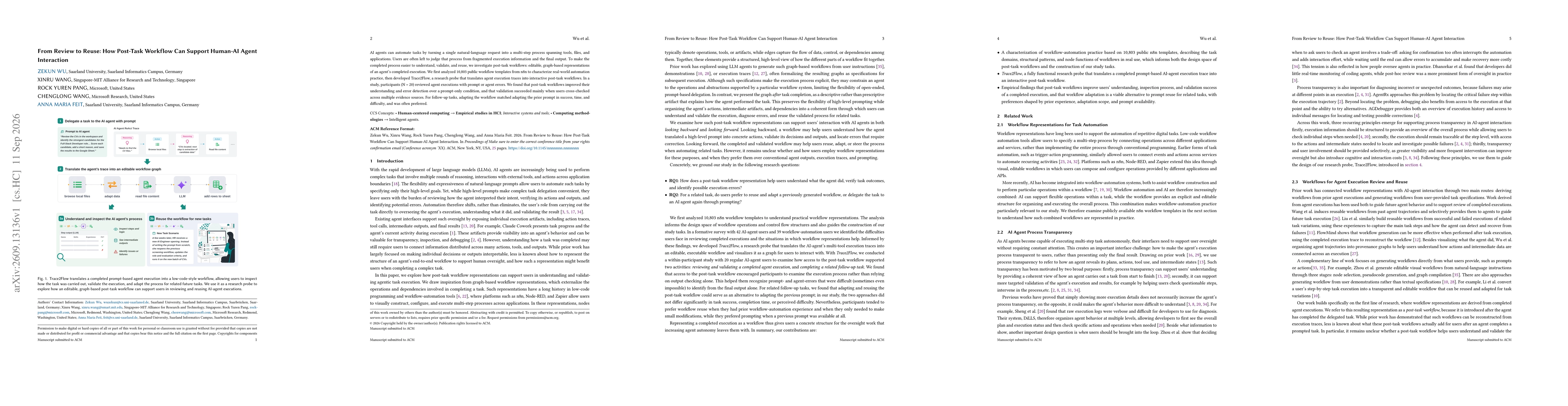 Thumbnail for From Review to Reuse: How Post-Task Workflow Can Support Human-AI Agent Interaction