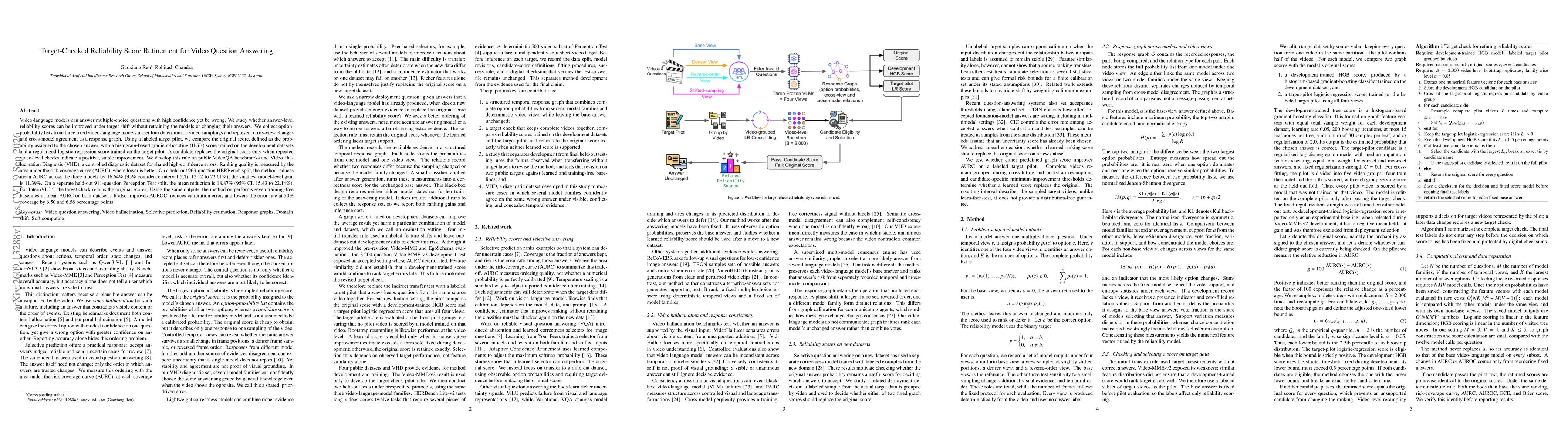 Thumbnail for Target-Checked Reliability Score Refinement for Video Question Answering