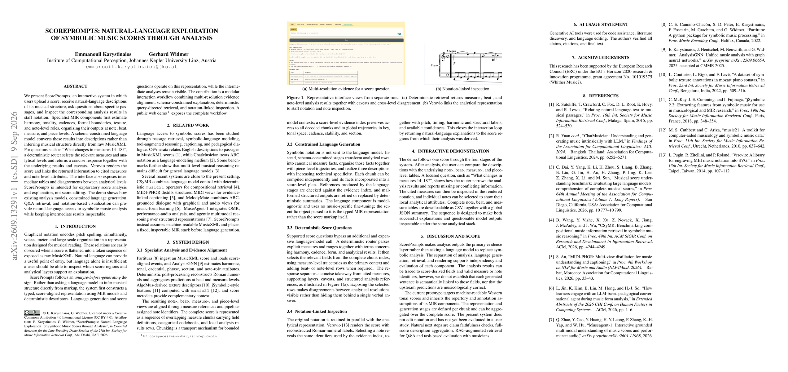 Thumbnail for ScorePrompts: Natural-Language Exploration of Symbolic Music Scores through Analysis