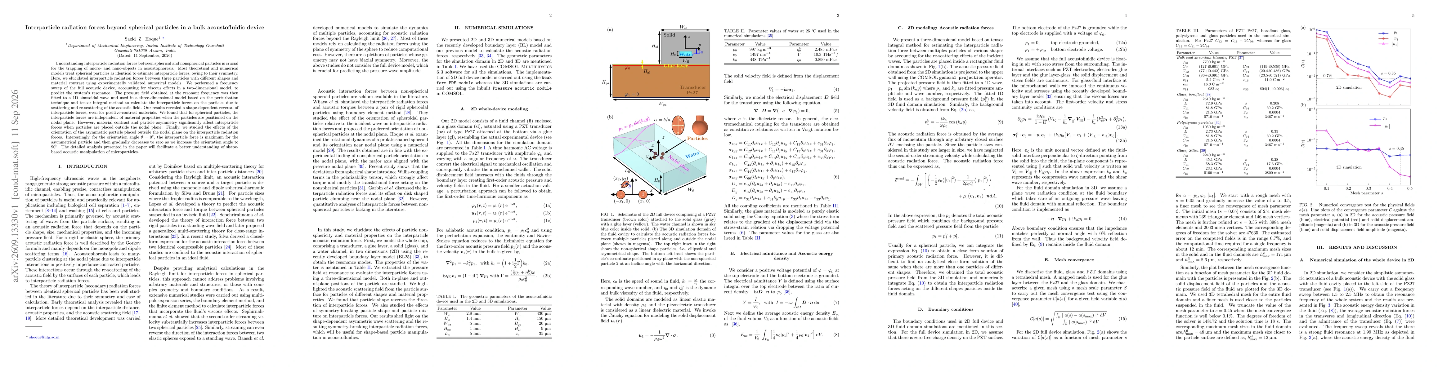 Thumbnail for Interparticle radiation forces beyond spherical particles in a bulk acoustofluidic device