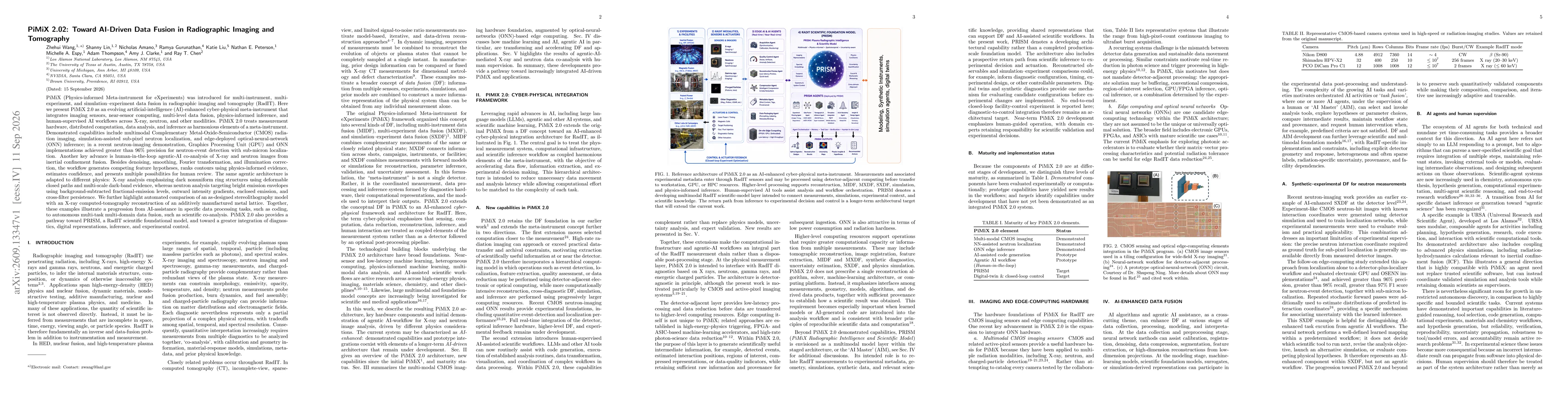Thumbnail for PiMiX 2.02: Toward AI-Driven Data Fusion in Radiographic Imaging and Tomography