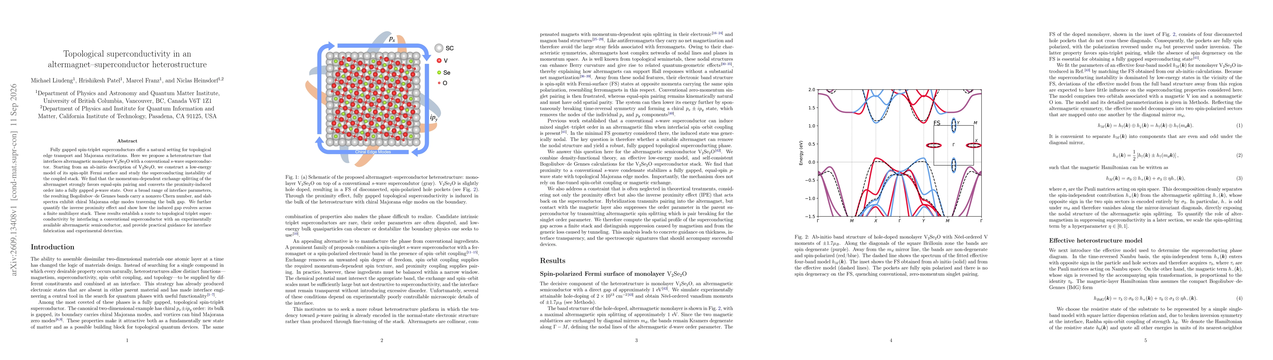 Thumbnail for Topological superconductivity in an altermagnet-superconductor heterostructure