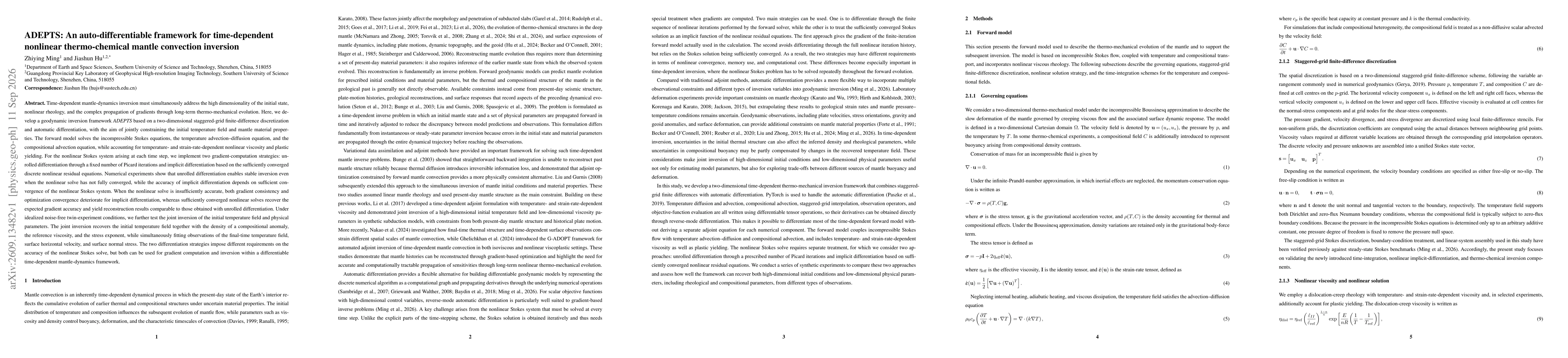 Thumbnail for ADEPTS: An auto-differentiable framework for time-dependent nonlinear thermo-chemical mantle convection inversion