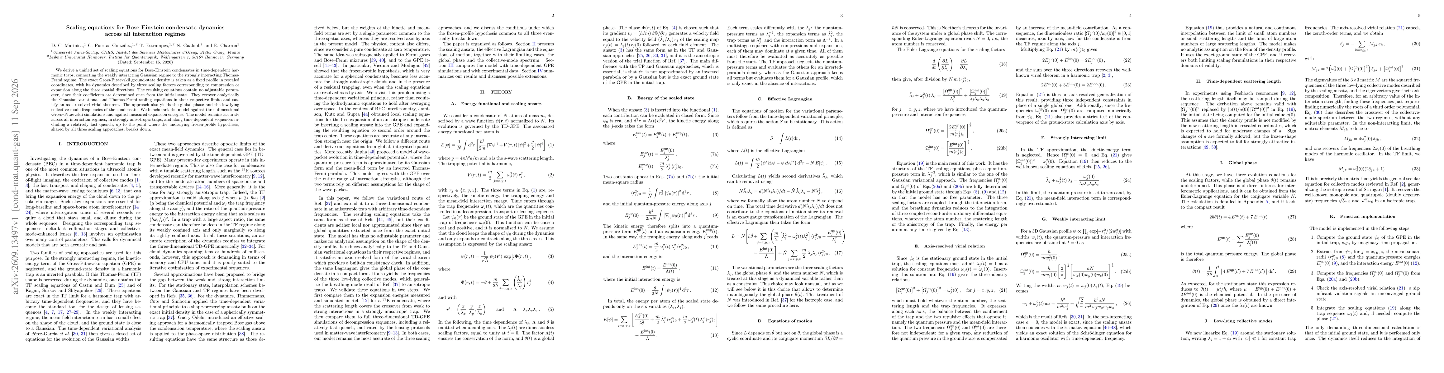 Thumbnail for Scaling equations for Bose-Einstein condensate dynamics across all interaction regimes