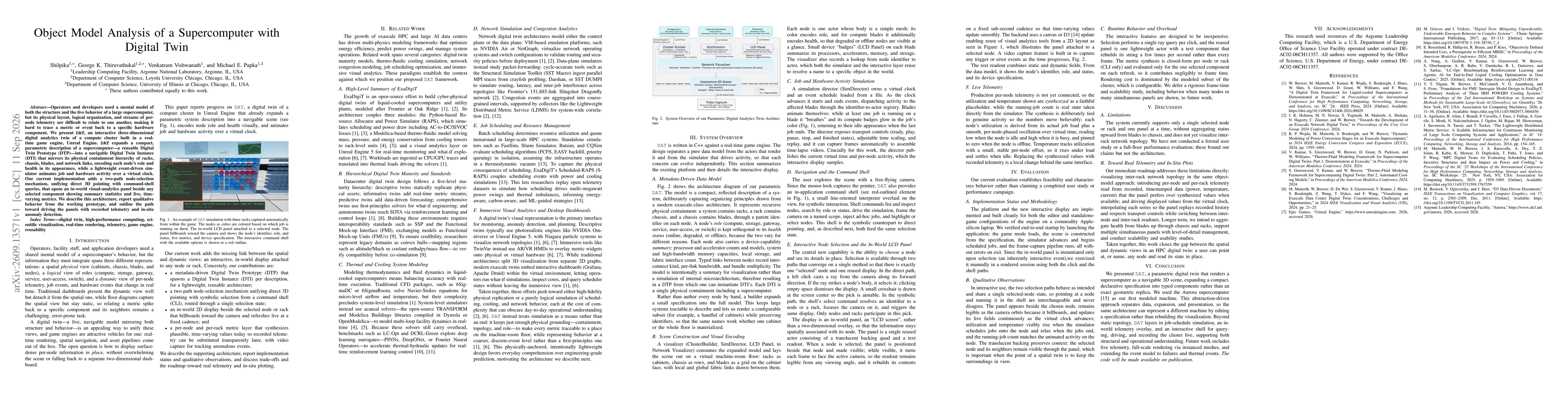 Thumbnail for Object Model Analysis of a Supercomputer with Digital Twin