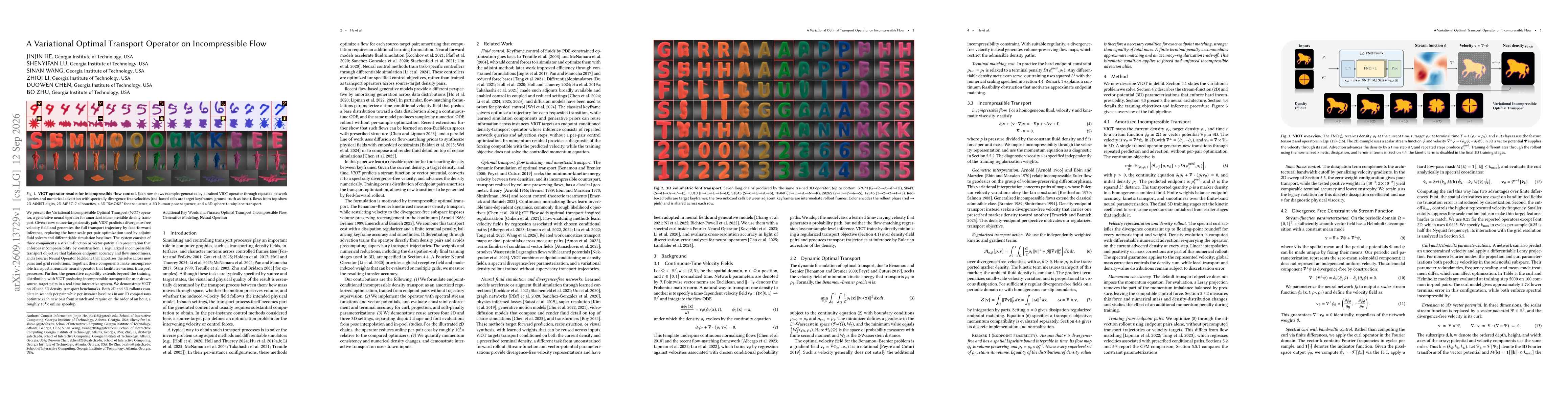 Thumbnail for A Variational Optimal Transport Operator on Incompressible Flow