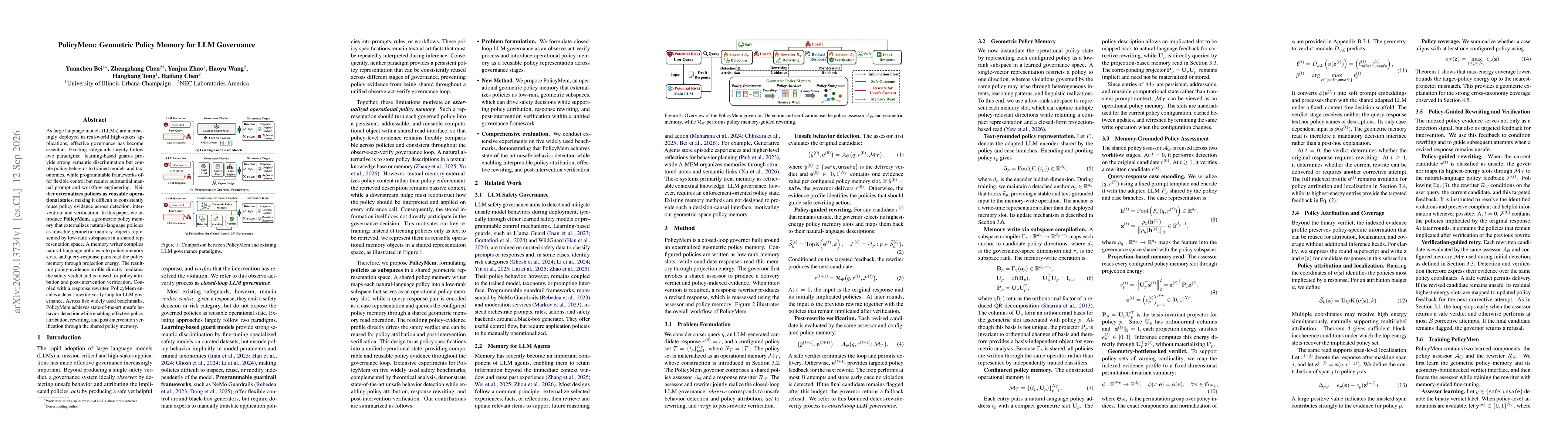 Thumbnail for PolicyMem: Geometric Policy Memory for LLM Governance