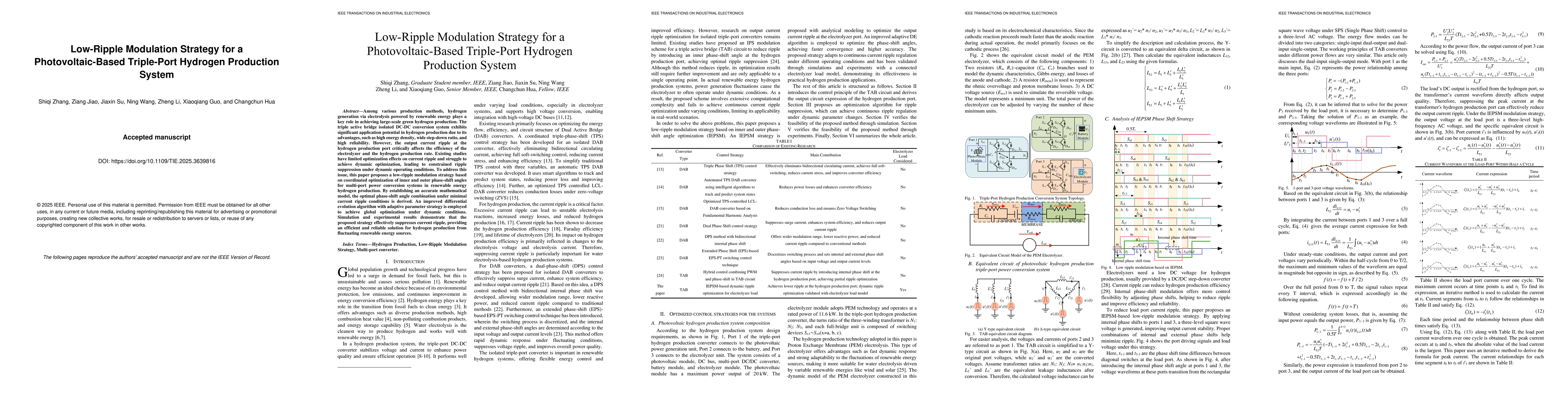 Thumbnail for Low-Ripple Modulation Strategy for a Photovoltaic-Based Triple-Port Hydrogen Production System
