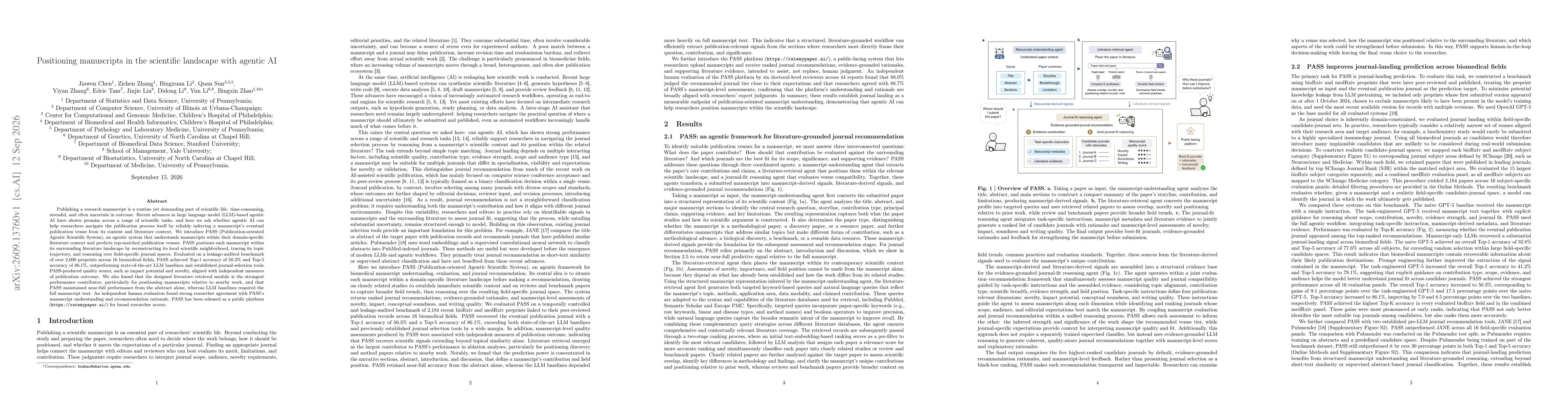 Thumbnail for Positioning manuscripts in the scientific landscape with agentic AI