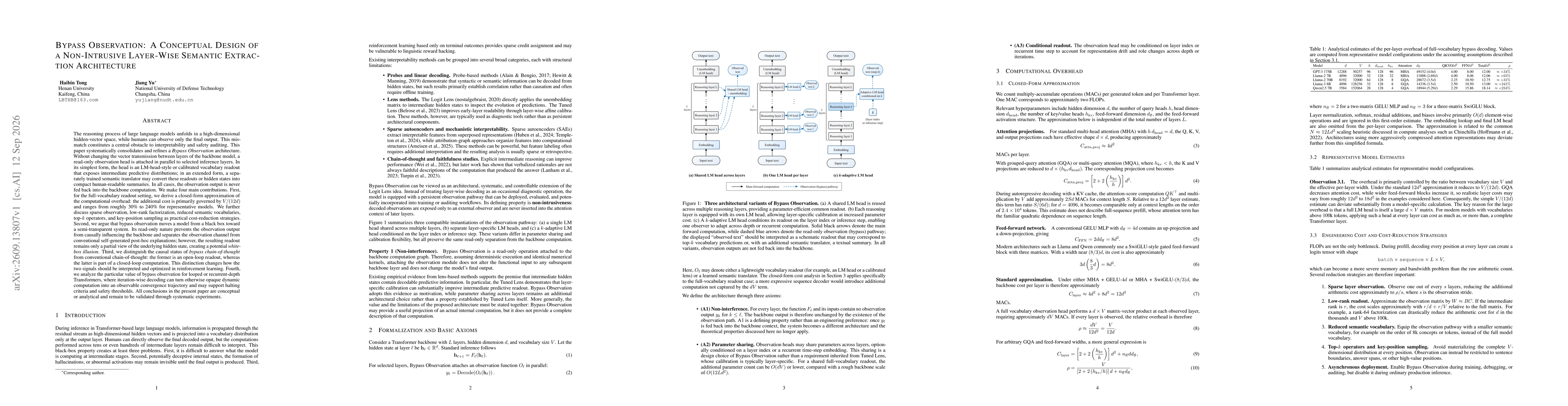 Thumbnail for Bypass Observation: A Conceptual Design of a Non-Intrusive Layer-Wise Semantic Extraction Architecture