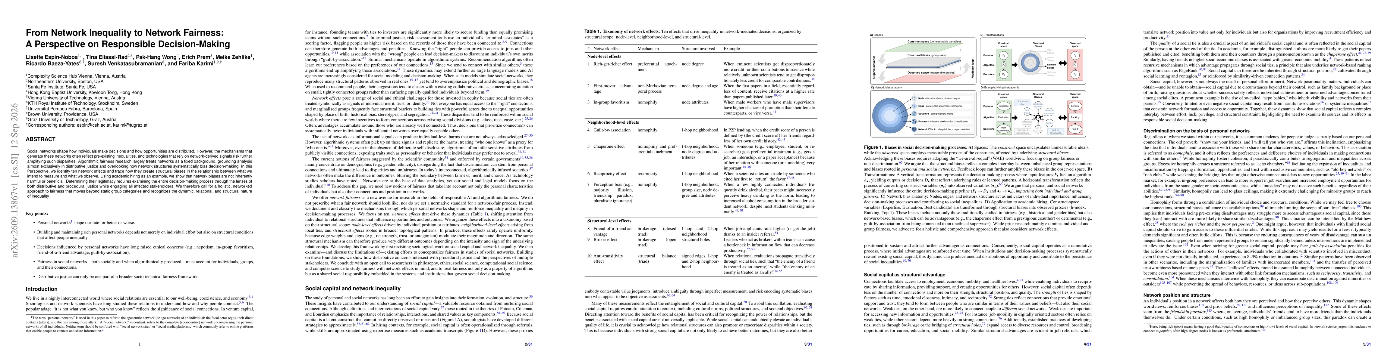 Thumbnail for From Network Inequality to Network Fairness: A Perspective on Responsible Decision-Making