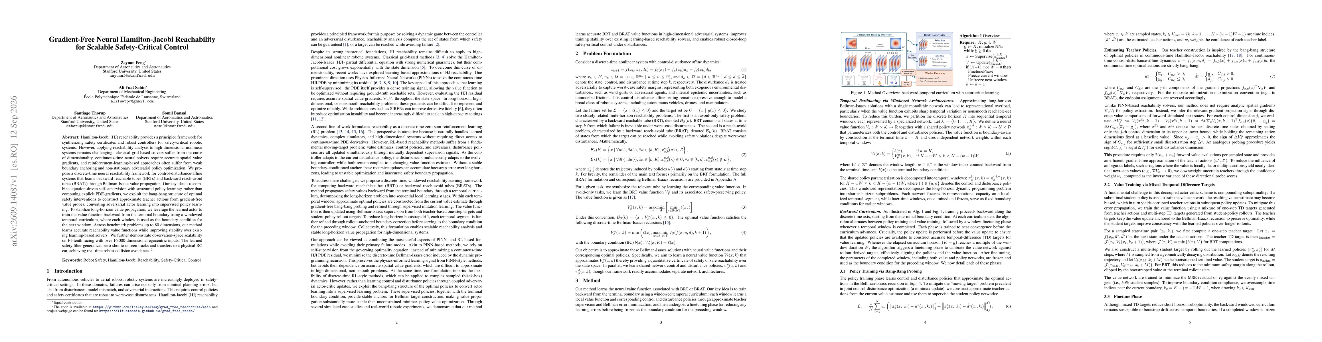 Thumbnail for Gradient-Free Neural Hamilton-Jacobi Reachability for Scalable Safety-Critical Control