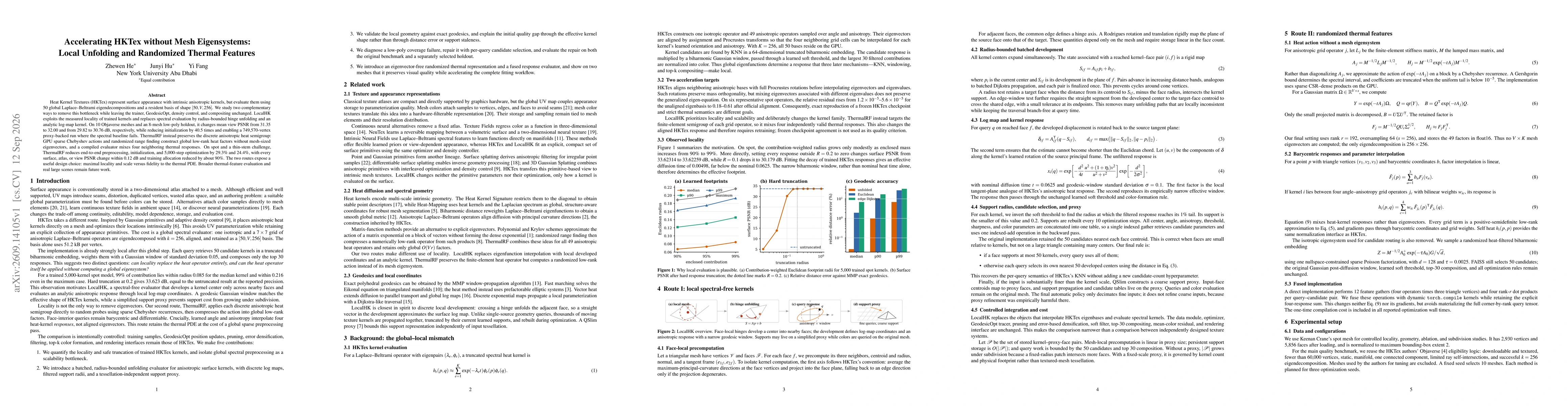 Thumbnail for Accelerating HKTex without Mesh Eigensystems: Local Unfolding and Randomized Thermal Features
