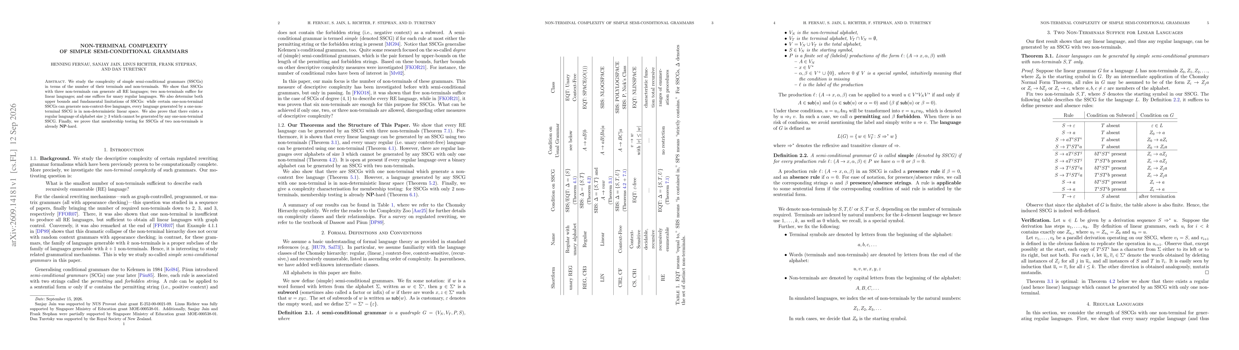Thumbnail for Non-Terminal Complexity of Simple Semi-Conditional Grammars