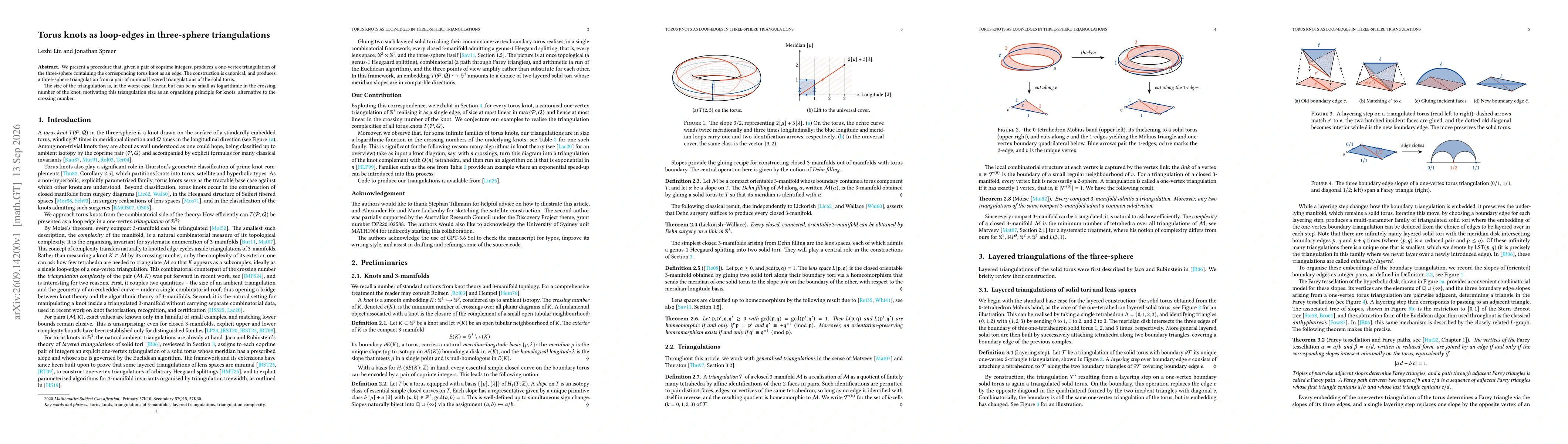 Thumbnail for Torus knots as loop-edges in three-sphere triangulations