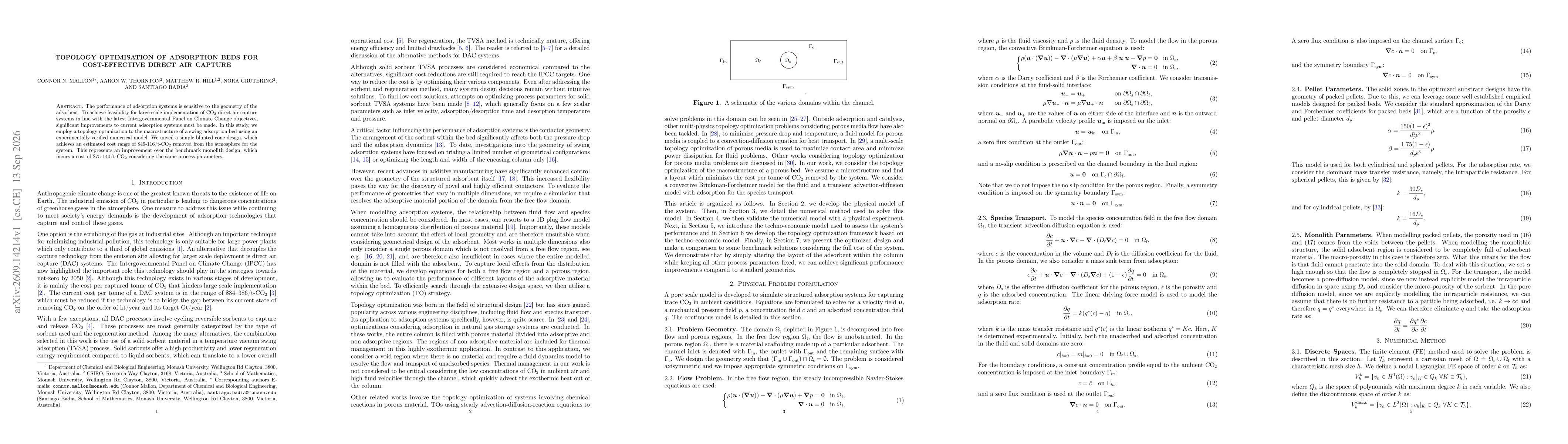 Thumbnail for Topology optimisation of adsorption beds for cost-effective direct air capture