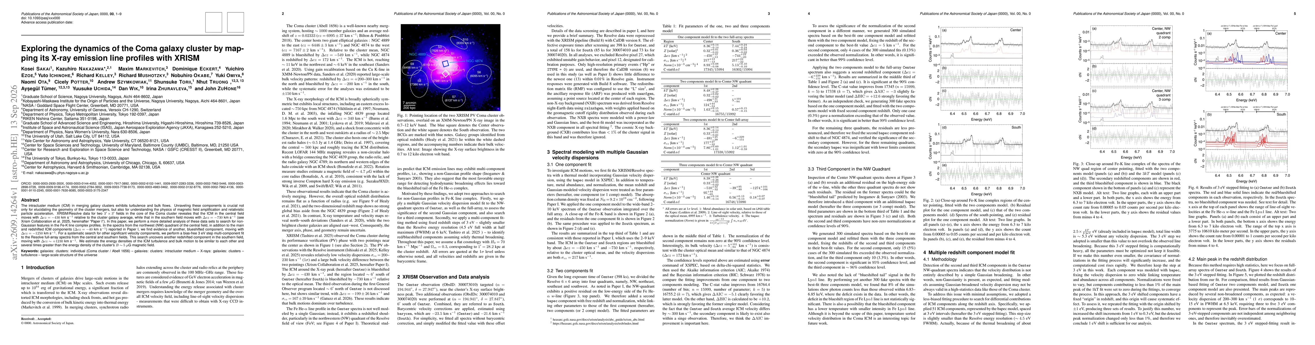 Thumbnail for Exploring the dynamics of the Coma galaxy cluster by mapping its X-ray emission line profiles with XRISM