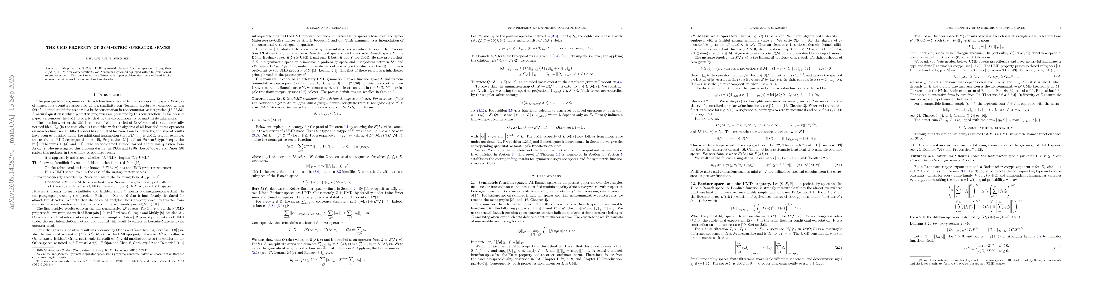 Thumbnail for The UMD property of symmetric operator spaces