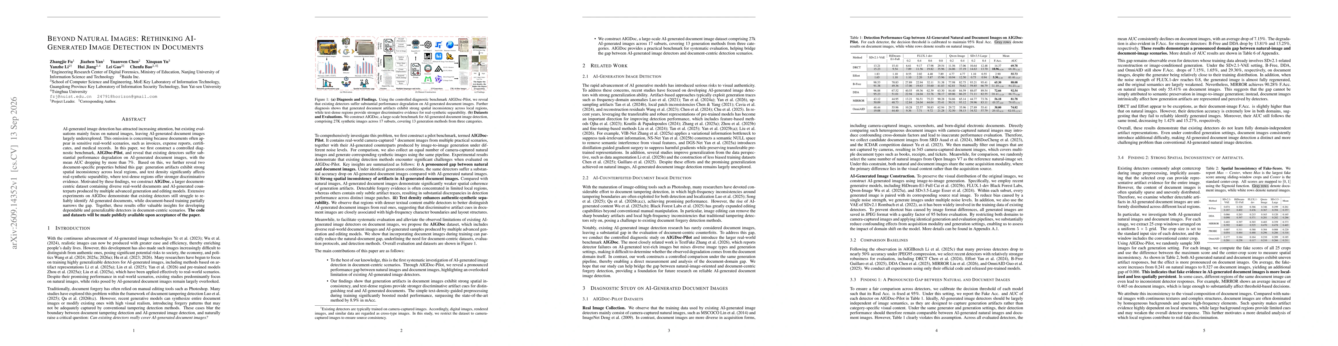 Thumbnail for Beyond Natural Images: Rethinking AI-Generated Image Detection in Documents