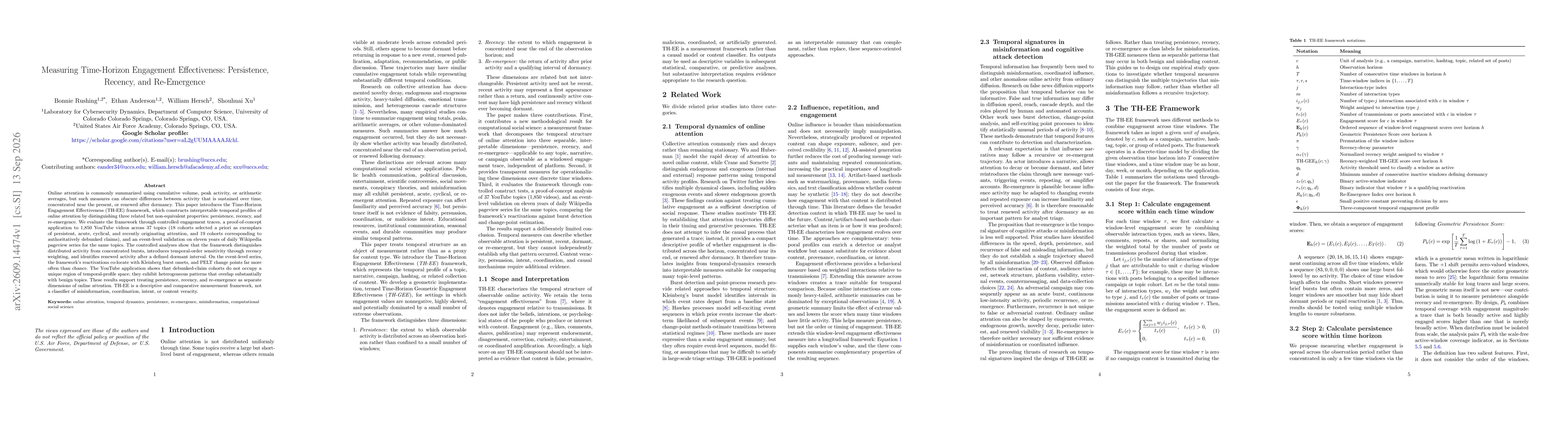 Thumbnail for Measuring Time-Horizon Engagement Effectiveness: Persistence, Recency, and Re-Emergence