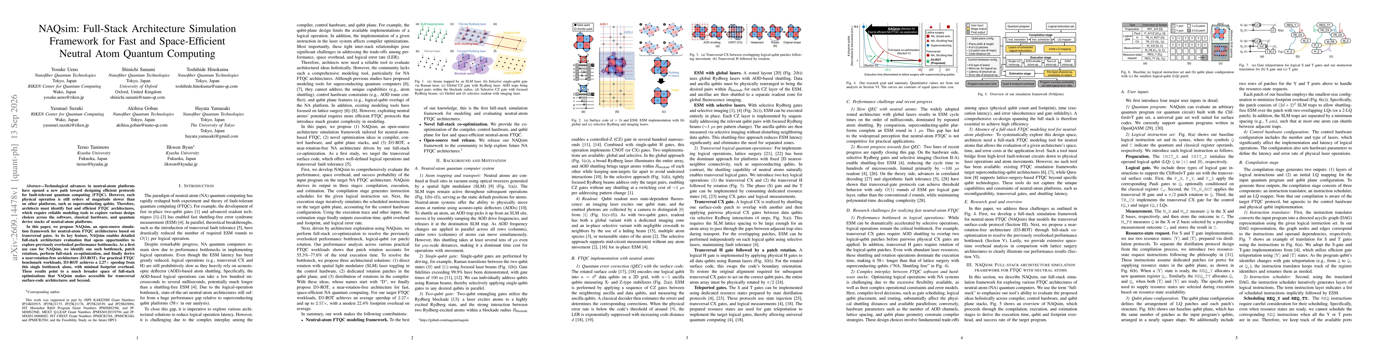Thumbnail for NAQsim: Full-Stack Architecture Simulation Framework for Fast and Space-Efficient Neutral Atom Quantum Computing