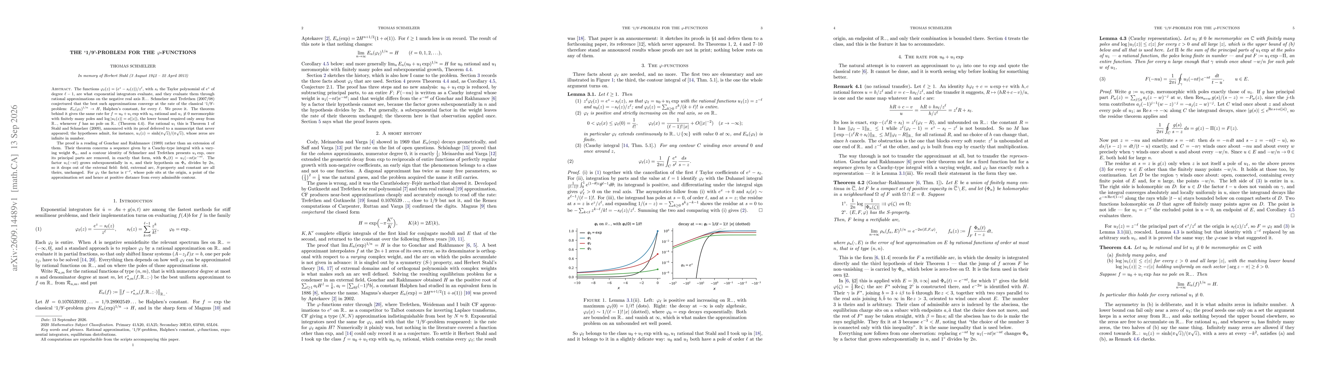 Thumbnail for The `1/9'-problem for the $\varphi$-functions